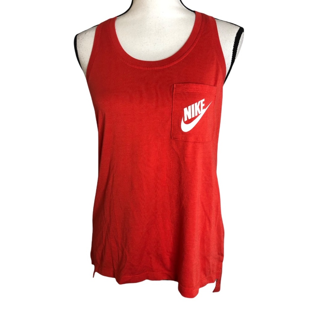 Nike orange tank top Sz S